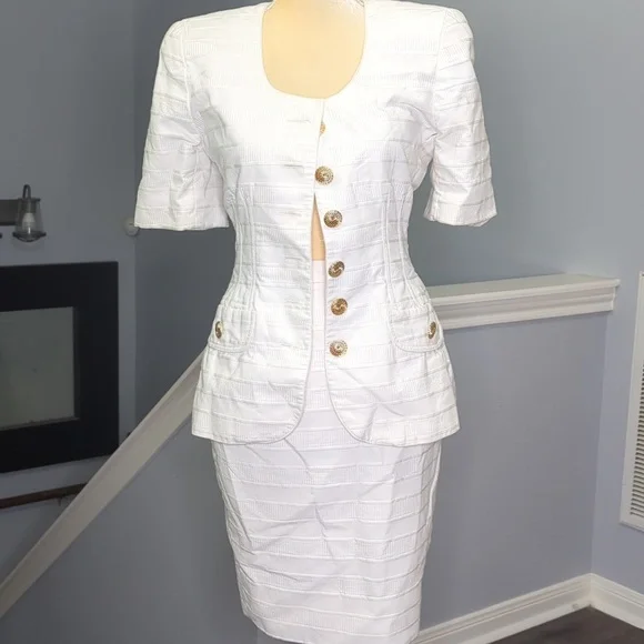 Victor Acosta jacker m skirt size 27 VICTOR ACOSTA FOR SAKS 5TH AVENUE - Picture 1 of 9